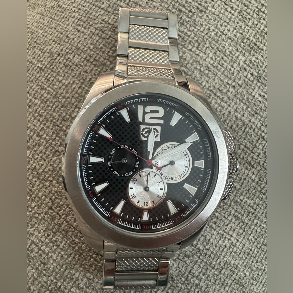 Chronograph Date Mark Ecko E12587g1 Stainless Ste… - image 1